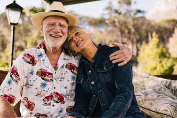 senior couple on holiday