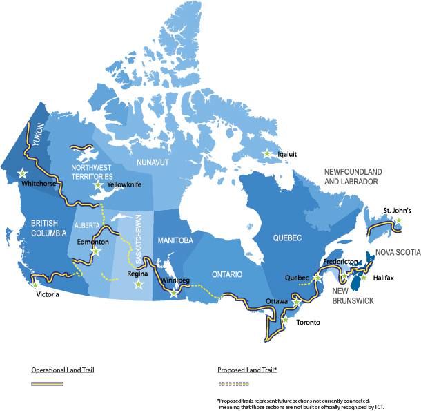 map canadian trail